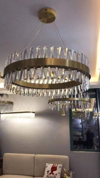 The Golden Crossover Modern  Bohemian Rattan Woven Pendant