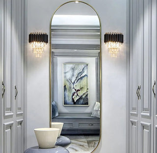 Leonardo Wall Lamp Modern  Contemporary Crystal Statement Fixture
