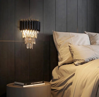 Leonardo Wall Lamp Modern  Contemporary Crystal Statement Fixture