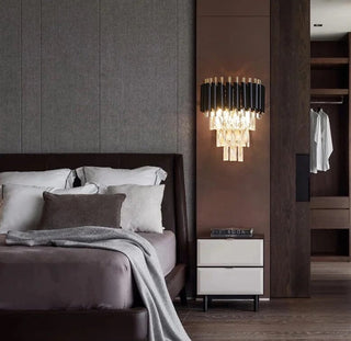Leonardo Wall Lamp Modern  Contemporary Crystal Statement Fixture