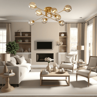 Piccadilly Glass Ball Chandelier Chic Modern  Luxury Marble Base Table Lamp