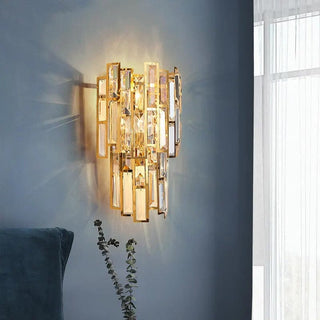Royal Chariot Wall Lamps Chic Modern  Contemporary Crystal Statement Fixture