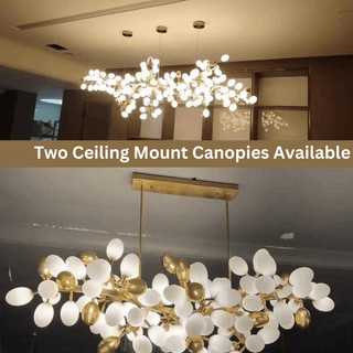 Golden Grape Vine Chandelier Modern  Luxury Marble Base Table Lamp