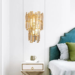 Royal Chariot Wall Lamps Chic Modern  Contemporary Crystal Statement Fixture