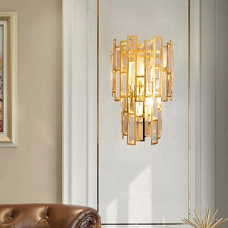 Royal Chariot Wall Lamps Chic Modern  Contemporary Crystal Statement Fixture