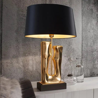 Golden Trunk Table Lamp Modern  Luxury Gold Frame Light Fitting