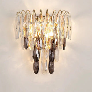 Maddie Wall Lamp Collection Modern  Contemporary Crystal Statement Fixture