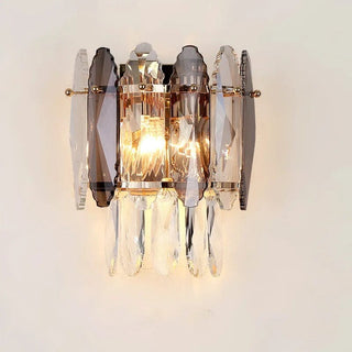 Maddie Wall Lamp Collection Modern  Contemporary Crystal Statement Fixture
