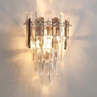 Maddie Wall Lamp Collection Modern  Contemporary Crystal Statement Fixture