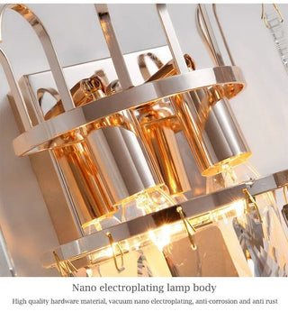 Maddie Wall Lamp Collection Modern  Contemporary Crystal Statement Fixture