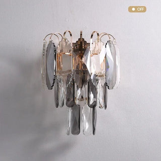 Maddie Wall Lamp Collection Modern  Contemporary Crystal Statement Fixture