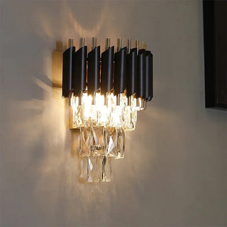 Leonardo Wall Lamp Modern  Contemporary Crystal Statement Fixture