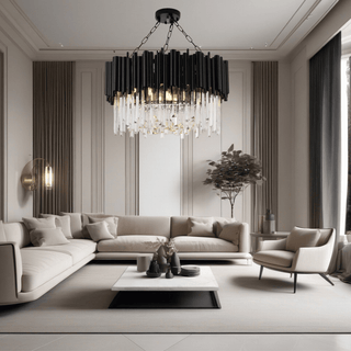 Maximus Crystal Chandelier Collection Modern  Handcrafted Artisan Ceiling Light