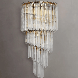 Alana Crystal Wall Lamp Modern  Sculptural Spiral LED Fixture
