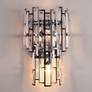 Shanice Crystal Wall Lamp Opulent Modern  Luxury Gold Frame Light Fitting