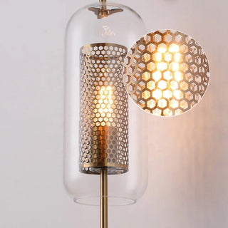 Elouise Glass Lamp Modern  Handcrafted Artisan Ceiling Light