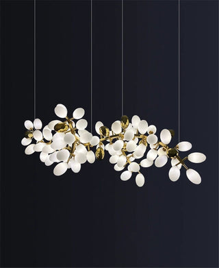 Golden Grape Vine Chandelier Modern  Luxury Marble Base Table Lamp