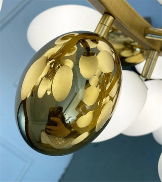 Golden Grape Vine Chandelier Modern  Luxury Marble Base Table Lamp