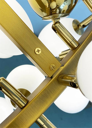 Golden Grape Vine Chandelier Modern  Luxury Marble Base Table Lamp