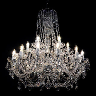 Classe Elevated Crystal Chandelier Modern  Art Deco Inspired Illumination