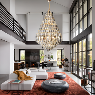 Ariana Chandelier Modern  Opulent Multi-Tier Crystal Chandelier
