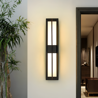 Brighton Marble Outdoor Wall Lamp Modern  Luxury Gold Frame Light Fitting