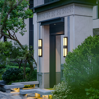 Brighton Marble Outdoor Wall Lamp Modern  Luxury Gold Frame Light Fitting
