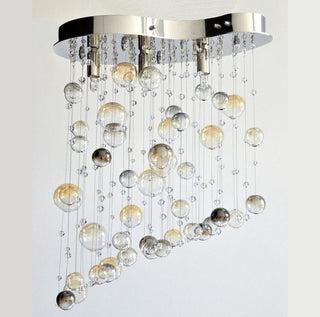 Marci Crystal Chandelier Modern  Minimalist Round Flush Mount