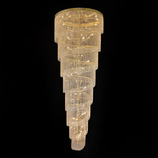 Babylon Crystal Chandelier Modern  Scandinavian Wooden Accent Light