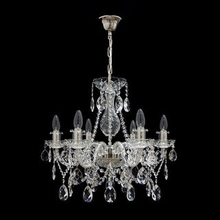 Imperial Crystal Chandelier Modern  Sculptural Spiral LED Fixture