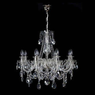 Imperial Crystal Chandelier Modern  Sculptural Spiral LED Fixture