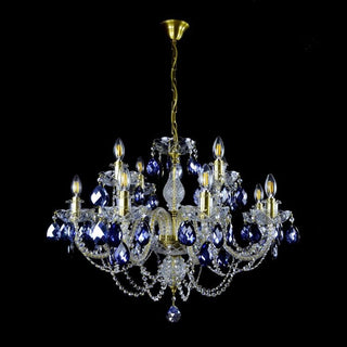 Ocean Crystal Chandelier Premium Modern  Luxury Marble Base Table Lamp