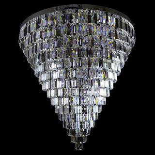 Porto XL Crystal Chandelier Opulent Modern  Classic Drum Shade Ceiling Light