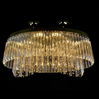 Infinity Crystal Chandelier Modern  Ornate Antique Finish Fixture