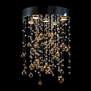 Rainfall Crystal Chandelier Classic Modern  Ornate Antique Finish Fixture