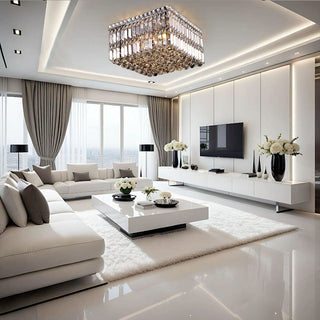 Jade Crystal Chandeliers Modern  Contemporary Crystal Statement Fixture