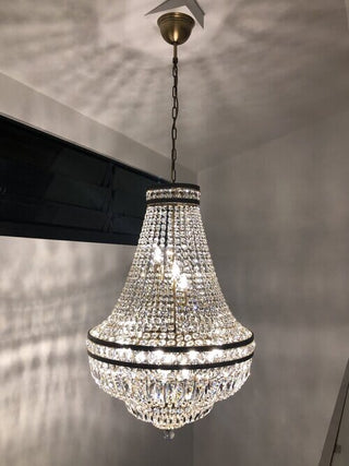 Kingston Crystal Chandelier Modern  Chic Glass Globe Pendant