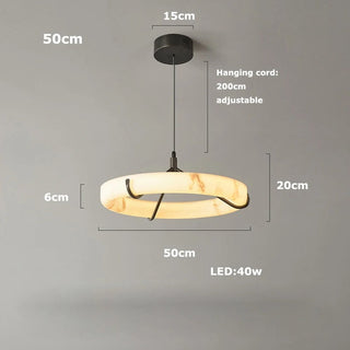 Klyra Marble Chandelier Modern  Luxury Marble Base Table Lamp