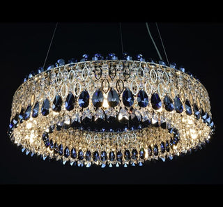 Allure Crystal Chandelier Modern  Rustic Industrial Hanging Lamp