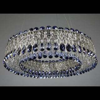 Allure Crystal Chandelier Modern  Rustic Industrial Hanging Lamp