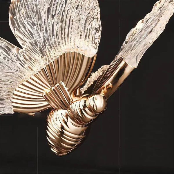 LED butterfly pendant light for bedroom