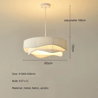 Zynella Fabric Pendant Modern  Rustic Industrial Hanging Lamp