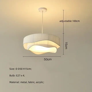 Zynella Fabric Pendant Modern  Rustic Industrial Hanging Lamp