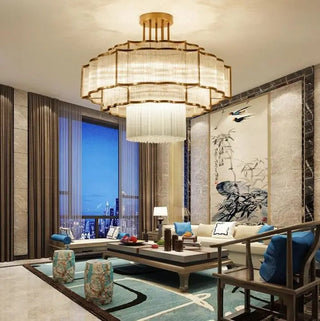 Layered Illume Pendant Modern  Ornate Antique Finish Fixture