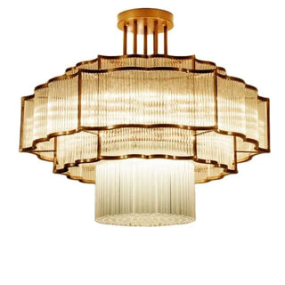 Layered Illume Pendant Modern  Ornate Antique Finish Fixture
