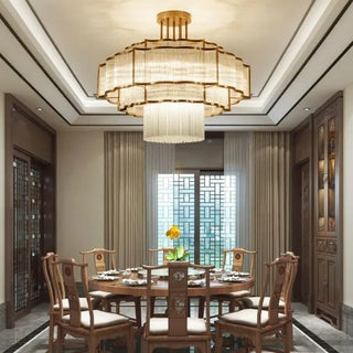 Layered Illume Pendant Modern  Ornate Antique Finish Fixture