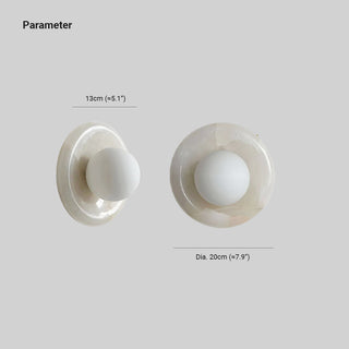 Modern Round Marble Wall Light Modern  Luxury Marble Base Table Lamp