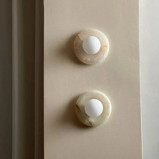 Modern Round Marble Wall Light Modern  Luxury Marble Base Table Lamp