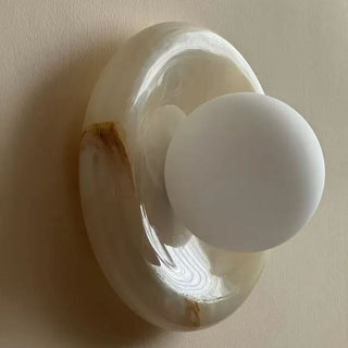 Modern Round Marble Wall Light Modern  Luxury Marble Base Table Lamp