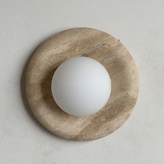 Modern Round Marble Wall Light Modern  Luxury Marble Base Table Lamp
